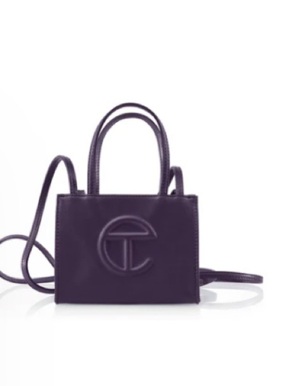 Telfar Small Purple Crossbody Shopping Bag